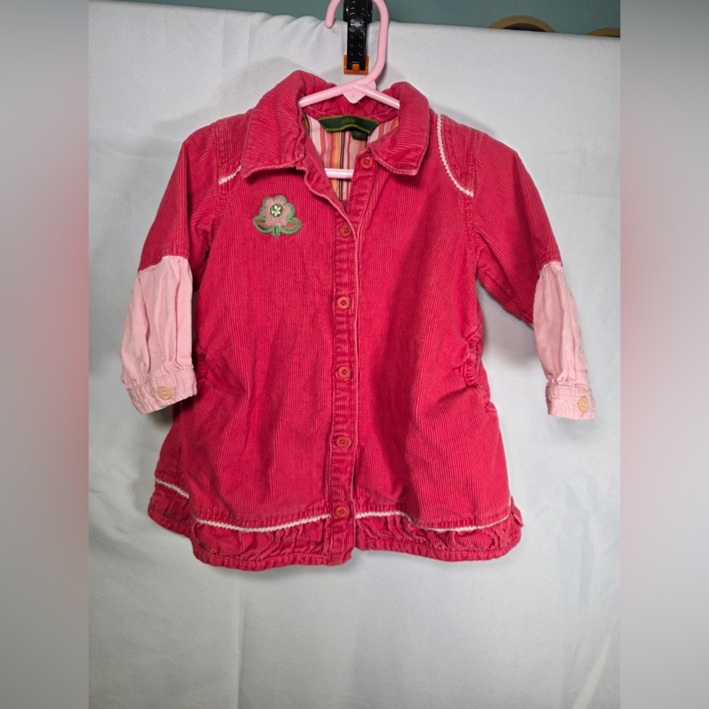 Oilily Pink Flower/Bird Dress Size 86(18 Months) RN 91937